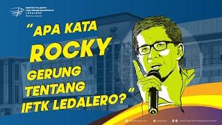 Promosi Rocky Gerung Tentang IFTK Ledalero