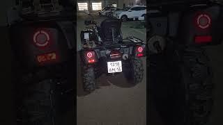 Установка диодных фар на квадроцикл  STELS ATV 650 YL Leopard EFI Hisun,Baltmotors Striker EFI