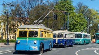 Soviet wooden trolleybus YTB-1 from 1936