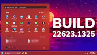 New Windows 11 Build 22623.1325 – New Widgets, Start Menu with AI and Fixes (Beta)