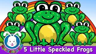 Five Little Speckled Frogs | Nursery Rhymes | MyVoxSongs