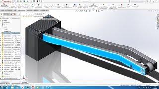 Solidworks. Урок 9.4. Сечения (наложенные и вынесенные) - создание чертежа