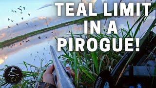 Solo TEAL Limit in a Pirogue! | LOUISIANA Teal Hunting 2021!