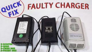 FAULTY CHARGER - Quick FIX - Electric Scooter, Quad, Cross Bike, 24V, 36V, 48V, 60V