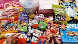 Sweet TV - satisfying video - sweet unpacking - lot of sweets - kinder surprise - ASMR