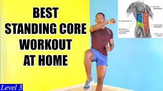 BEST 20-Min Standing Core Workout No Equipment, No Jumping