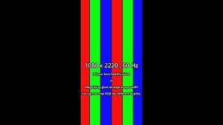 15 min【1080x2220＿60Hz】Stuck pixel dead pixel FIX by Wong's discrimination RGB filter distance image