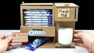 Wow! Amazing DIY OREO and Fresh Milk Vending Machine