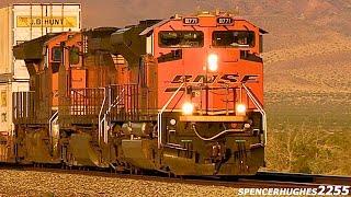 BNSF Trains - Needles Sub in 110+ Degree HEAT (June 2024)