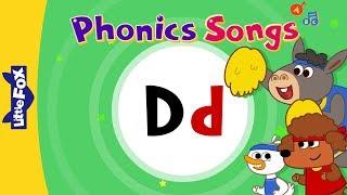 Letter Dd | New Phonics Songs | Little Fox | Animated Songs for Kids