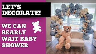 Teddy Bear Baby Shower Decorations Setup