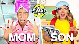 12 Year old Son & Mom SWAP LIVES! *Instant Regret*