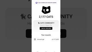 Cats coin airdrop | Telegram cats coin airdrop  #catscoin