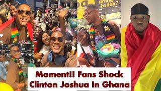 Beautiful Moment Clinton Joshua Was Welcome To Ghana With Gifts By His Ghanaian Fans #clintonjoshua