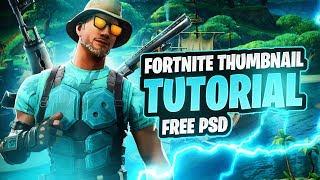 Fortnite Thumbnail Tutorial (FREE PSD) - Tutorial by EdwardDZN