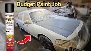 Spray Painting My Car With Turbo Cans! Start to Finish Restoration. Rust Repair and DIY Paint Job