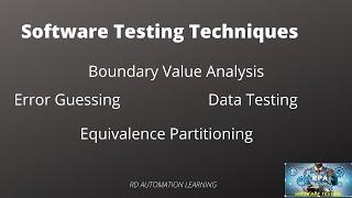 Software Testing techniques| Which are Software Testing techniques| Boundary Value Analysis| BVA| EP