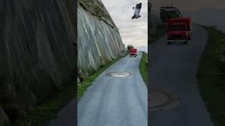 Car vs massive hammer & bollard #automobile #shorts #beamngdrive