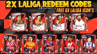 2X LALIGA REDEEM CODES || FREE 6X LALIGA ICON'S || NEON WEEK2 PLAYERS  || NEW SECURITY UPDATES FCM