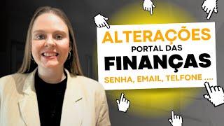 Alteração de dados - Portal das finanças |Professora Danielle Lago