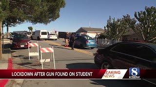 Lockdown lifted after gun found on student at Seaside High School