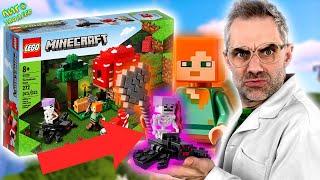 ГРИБНОЙ ДОМ LEGO MINECRAFT! ДОКТОР ЗЛЮ И ЛЕГО МАЙНКРАФТ: СКЕЛЕТ-НАЕЗДНИК АТАКУЕТ!