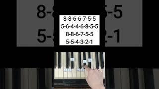 HOW TO PLAY WELLERMAN ON THE PIANO!? | PIANO BY NUMBERS #shorts