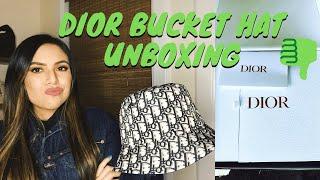 Dior Monogram Bucket Hat Unboxing [don't buy this unless you have a tiny head!!] | designer haul