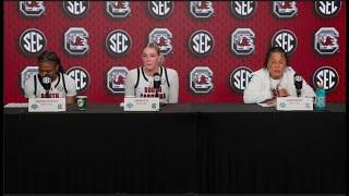 WBB Postgame: (Vanderbilt) Dawn Staley, MiLaysia Fulwiley, and Chloe Kitts News Conference 03/07/25