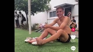 Cute Guy Takes Off His Sweaty Socks