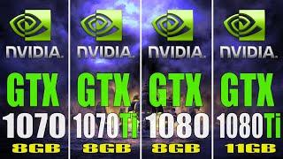 GTX 1070 vs GTX 1070Ti vs GTX 1080 vs GTX 1080Ti || NEW DRIVER - 512.95 || PC GAMES TEST ||