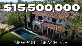 Inside a $15,500,000 Newport Coast mansion on PELICAN HILL Golf Course with INSANE Ocean Views!