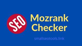 How to Find Moz Rank free  |  Page Authority Score  |  Domain Authority Score | Mozrank Checker