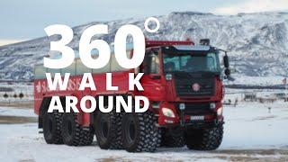 Monster Glacier Bus 360 walkaround in Iceland