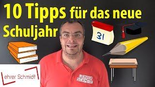 10 Tipps für ein erfolgreiches neues Schuljahr | Lehrerschmidt - einfach erklärt!