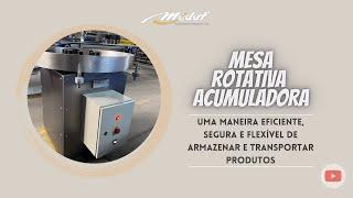 MESA ACUMULADORA ROTATIVA EM AÇO INOX
