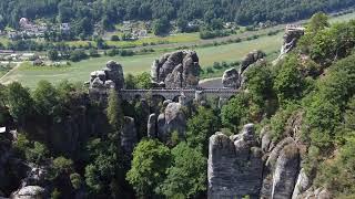 Exploring Bastei, Germany: A Captivating Drone Video in 4K.