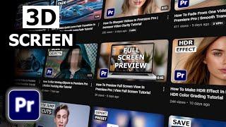 How To Add 3D Effect To Video In Premiere Pro | Easy 3D Video Tutorial