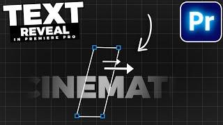 CINEMATIC Trailer TEXT REVEAL In Premiere Pro
