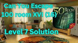 Can you escape the 100 room 16 Level 7 Solution