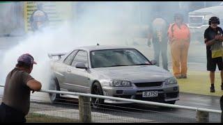 DRAG RACING MY NISSAN SKYLINE R34!