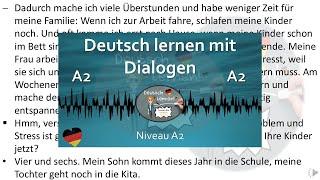 Dialoge A2  | Deutsch lernen durch Hören | 3 |