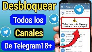 Desbloquear todos los canales de Telegram || Cómo arreglar Telegram Este canal no se puede mostrar