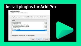 ACID PRO HOW TO INSTALL VST PLUGINS full tutorial