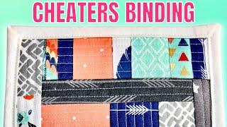 CHEATERS BINDING!! LEARN TO SEW EASY BINDING ON SMALL SEWING PROJECTS USING A SEWING MACHINE