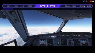 ️ Microsoft Flight Simulator - ️ Toronto to Calgary in the Fenix A320 for Air Canada