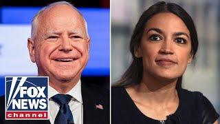 AOC, Tim Walz mocked for playing video games while Trump 'rocks' NYC rally