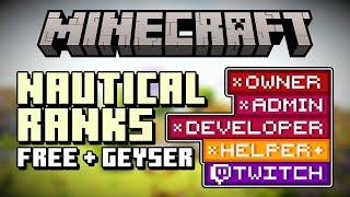 Setup Custom Rank Textures For Minecraft | Free + GeyserMC  Support