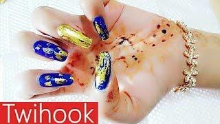 Easy Golden Glamour Nail Art by Priyanka