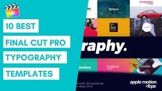 10 Best Final Cut Pro Typography Templates